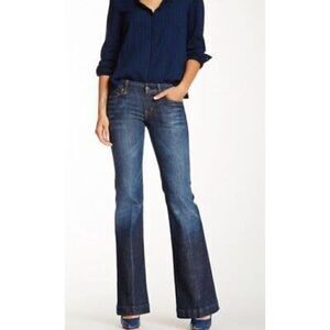Citizens Of Humanity Faye Wide Leg Mid Rise Denim Jeans - Women’s 28